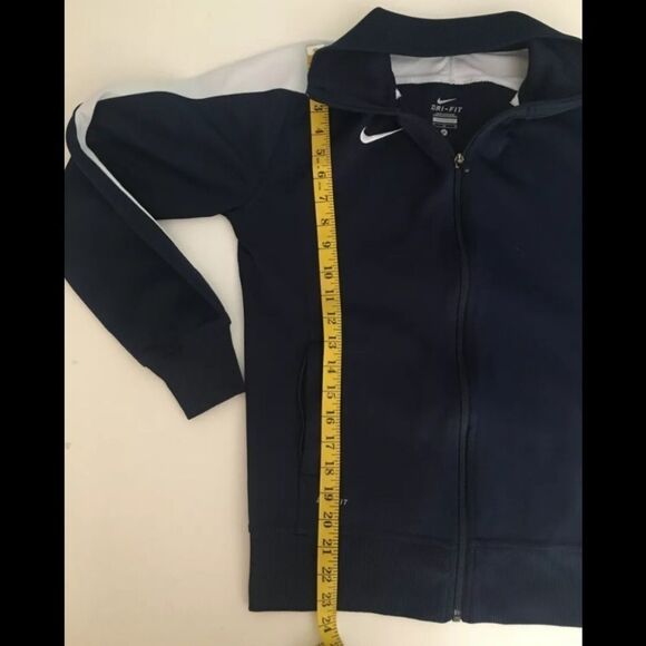 Nike Dri-Fit Navy Blue Track Jacket - Women's Medium - Picture 7 of 12